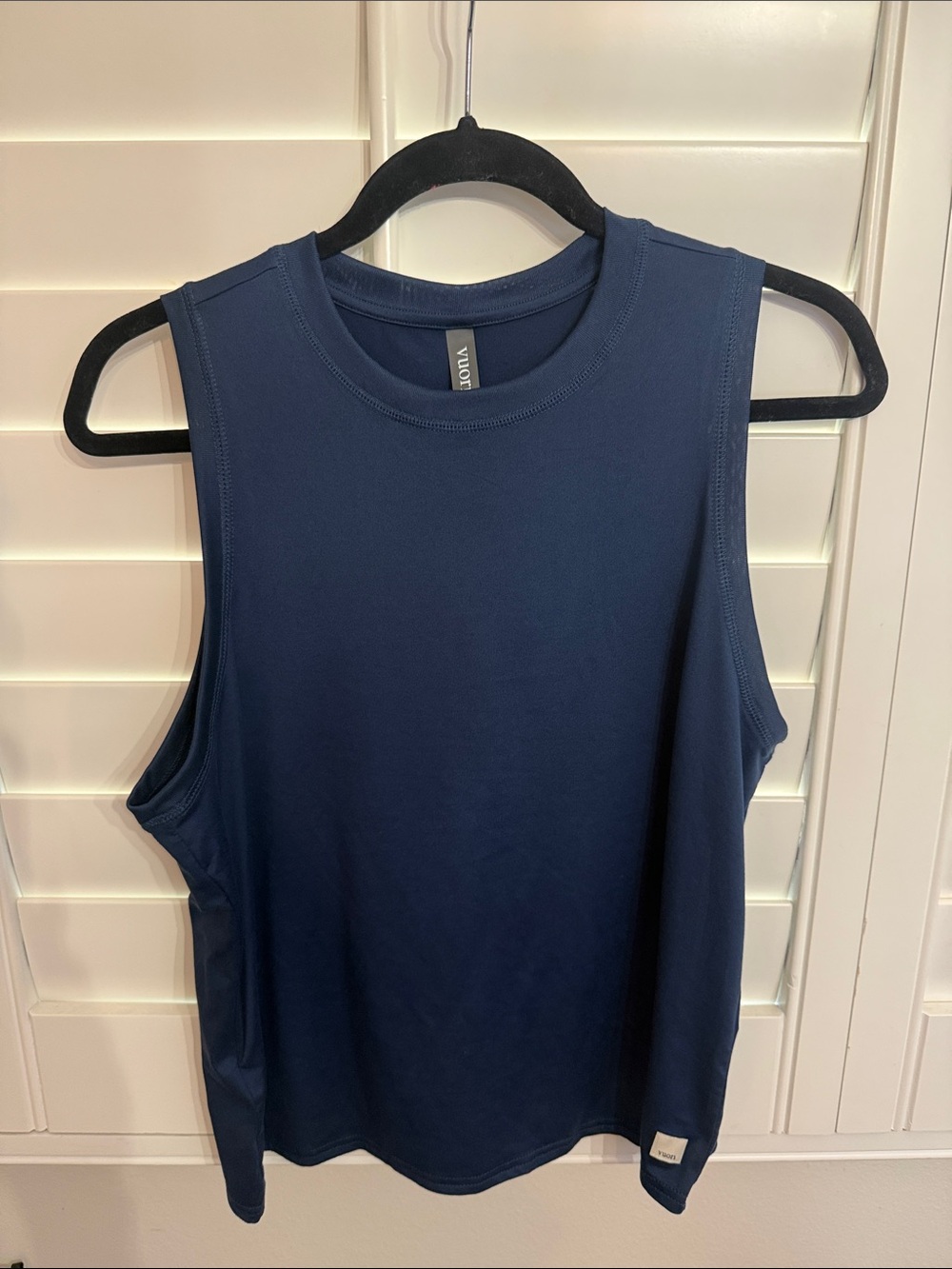 Vuori Navy Sleeveless Crew Tank - Never Worn